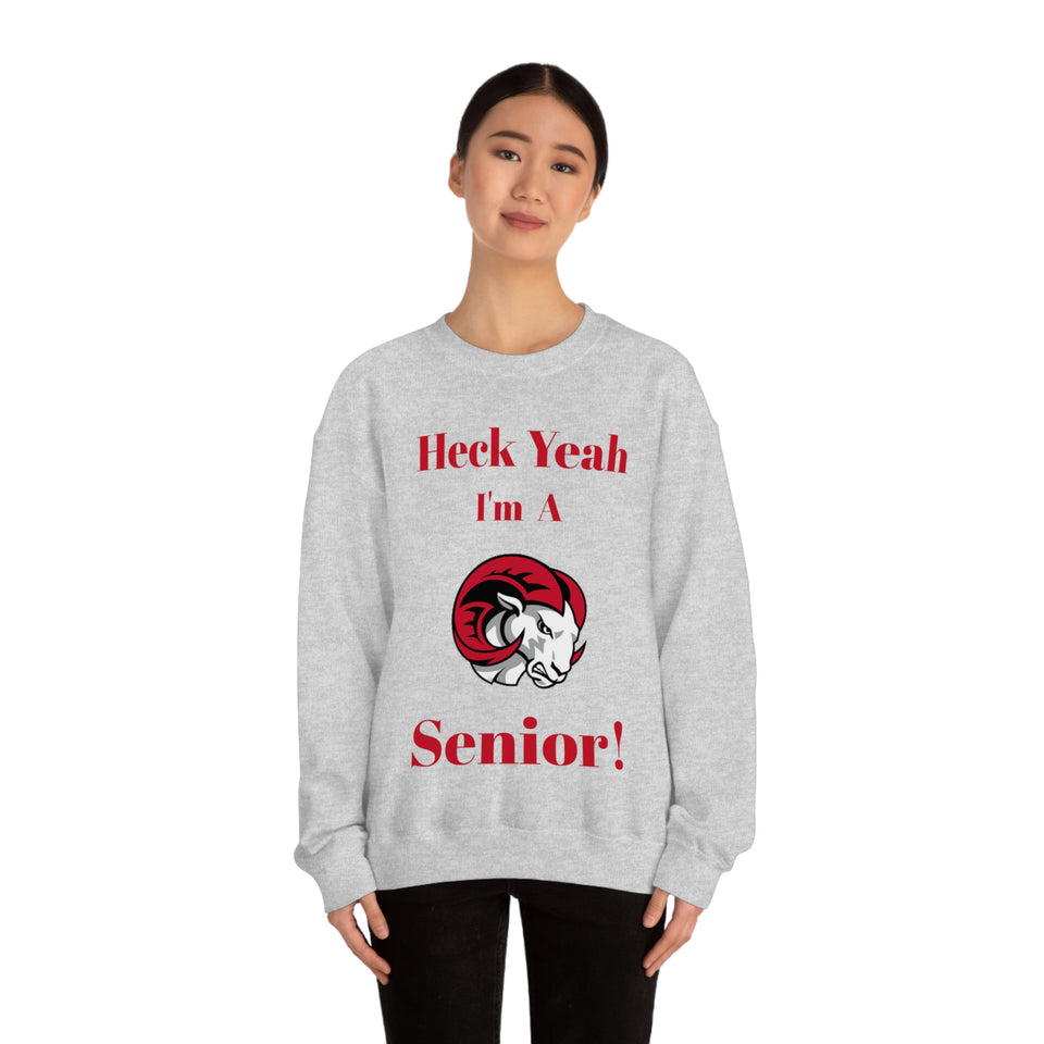 Heck Yeah I'm A WSSU Senior Unisex Heavy Blend™ Crewneck Sweatshirt