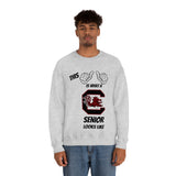 This Is What A South Carolina Gamecocks Senior Looks Like Unisex Heavy Blend™ Crewneck Sweatshirt