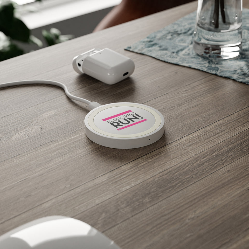 Black Girls Run Quake Wireless Charging Pad