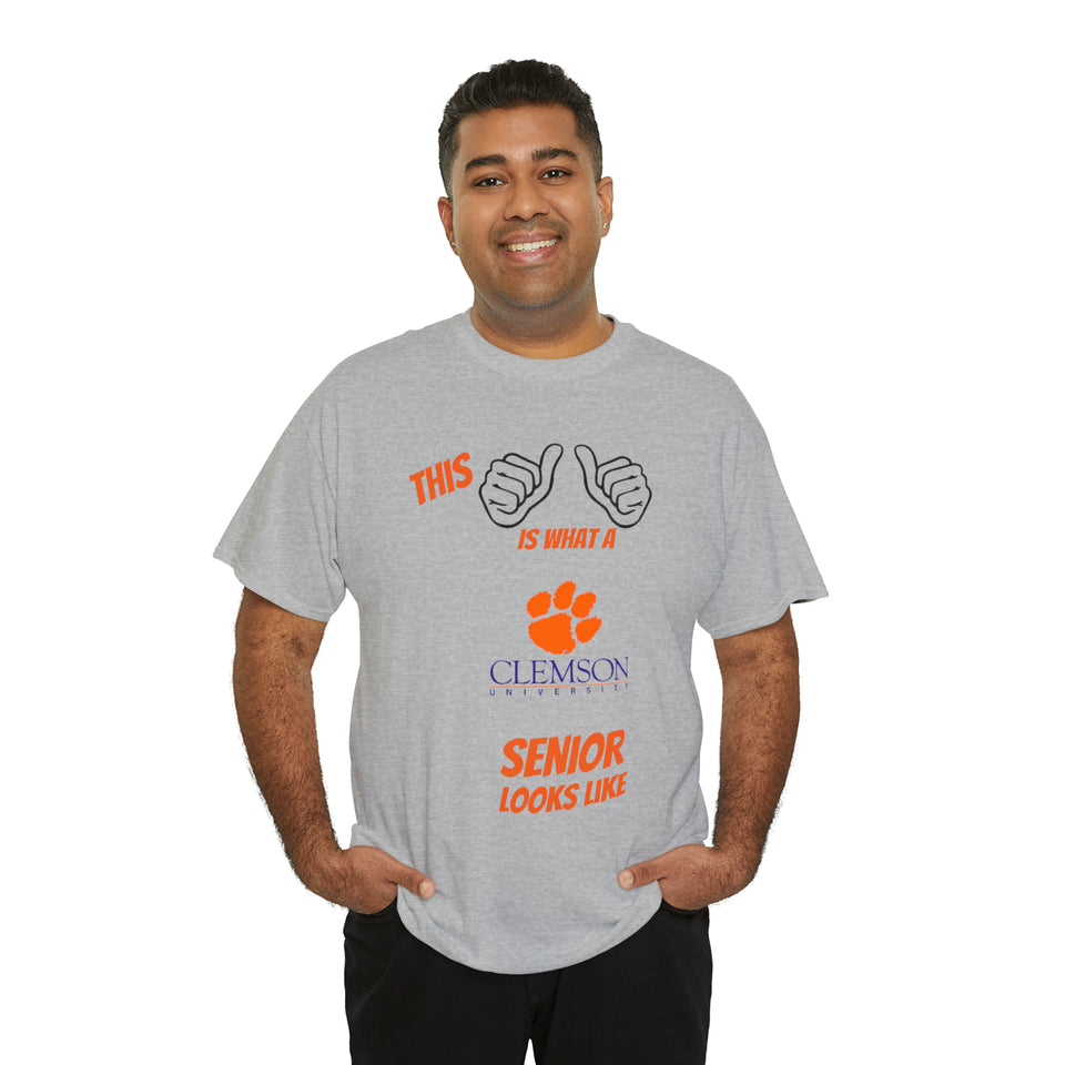 This Is What A Clemson Senior Looks Like Unisex Heavy Cotton Tee