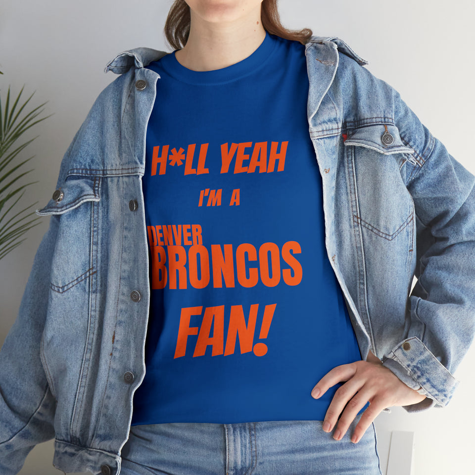 Denver Broncos Football Unisex Heavy Cotton Tee