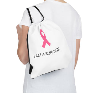 Breast Cancer Awareness Drawstring Bag