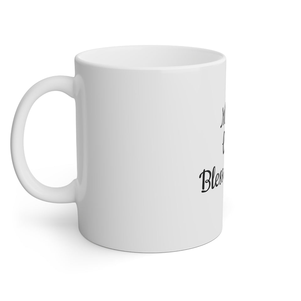 Mama Wife Blessed Life White Mug, 11oz