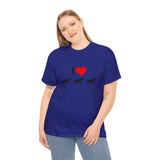 I Love Horses Unisex Heavy Cotton Tee