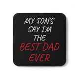 Best Dad Ever Hardboard Back Coaster