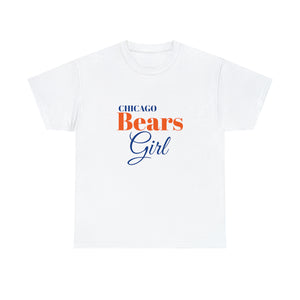 Chicago Bears Girl Unisex Heavy Cotton Tee