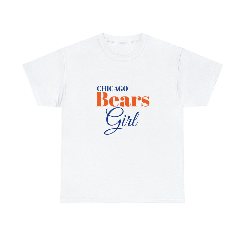 Chicago Bears Girl Unisex Heavy Cotton Tee