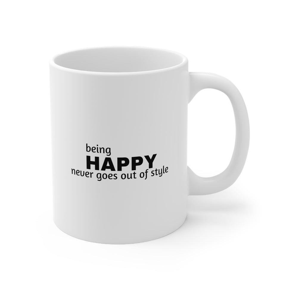 Being Happy Ceramic Mug 11oz