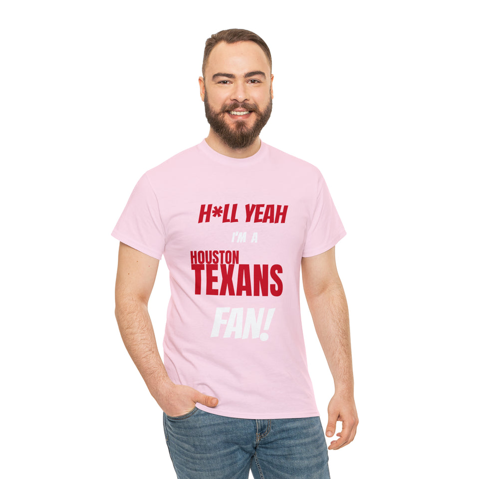 Houston Texans Football Unisex Heavy Cotton Tee