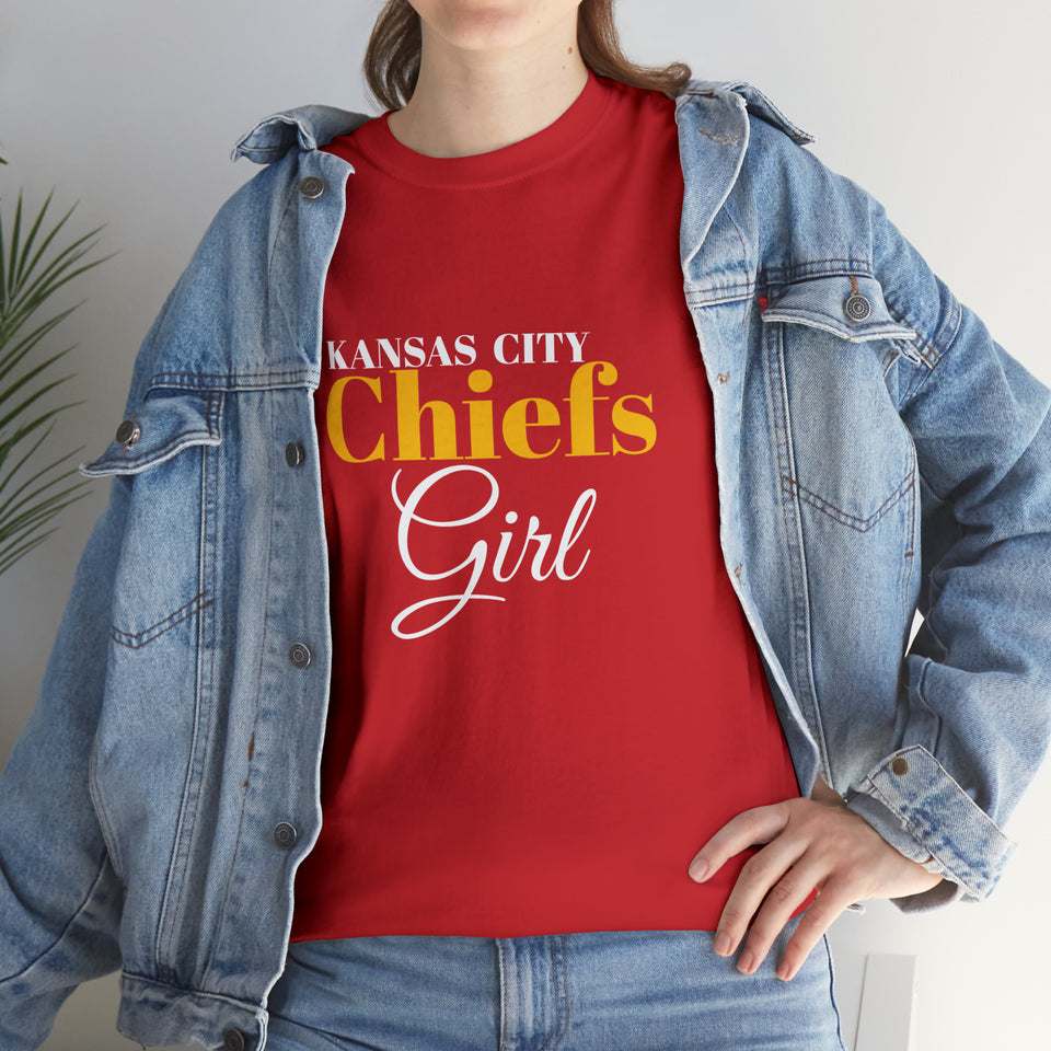 Kansas City Chiefs Girl Unisex Heavy Cotton Tee