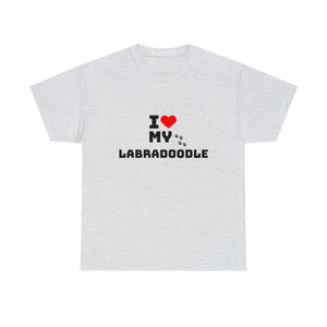 I Love My Labradoodle Unisex Heavy Cotton Tee