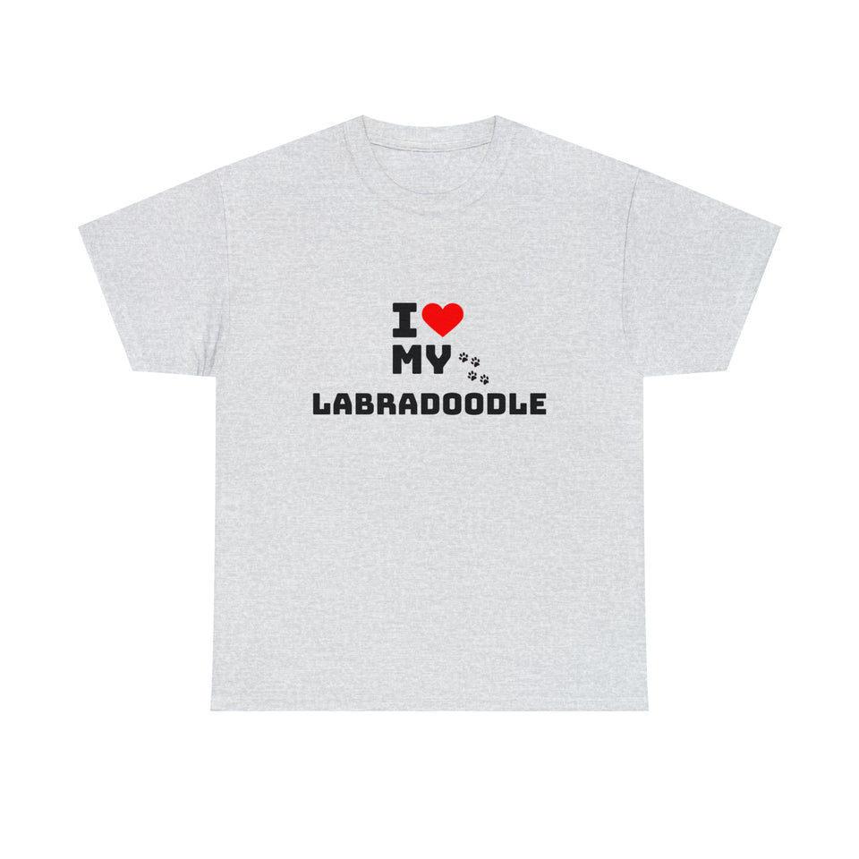 I Love My Labradoodle Unisex Heavy Cotton Tee