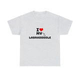 I Love My Labradoodle Unisex Heavy Cotton Tee