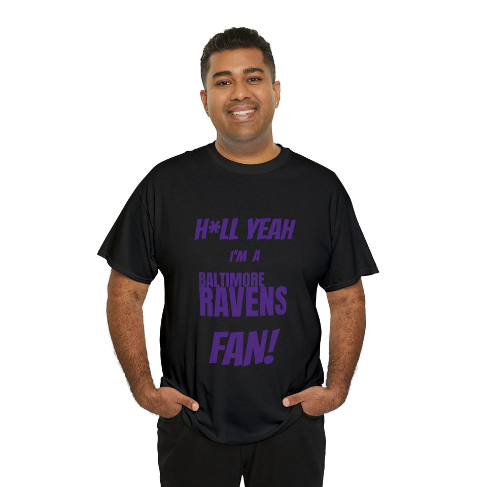 Baltimore Ravens Football Unisex Heavy Cotton Tee