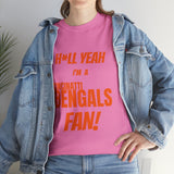 Cincinatti Bengals Football Unisex Heavy Cotton Tee