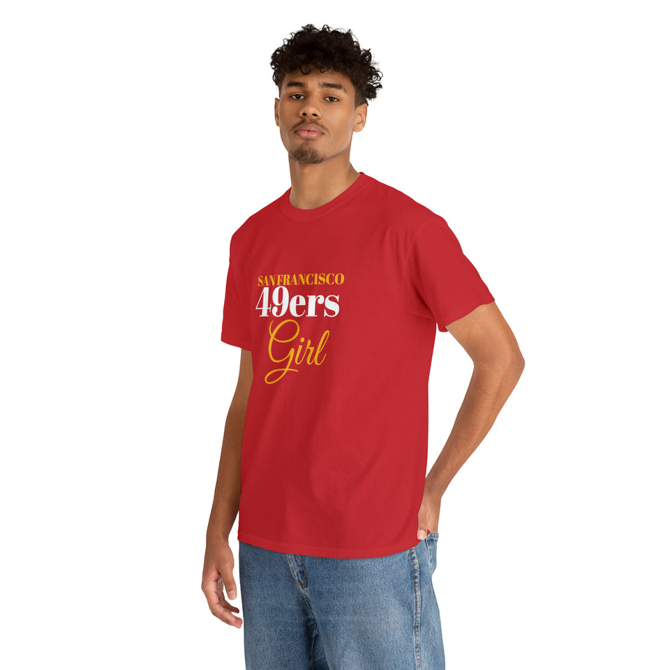 San Francisco 49ers Girl Unisex Heavy Cotton Tee