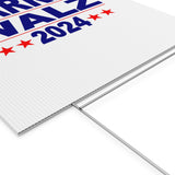 Harris Walz 2024 Plastic Yard Sign