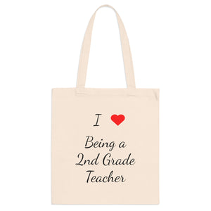 I Love Being A 2nd Grade Teacher Tote Bag