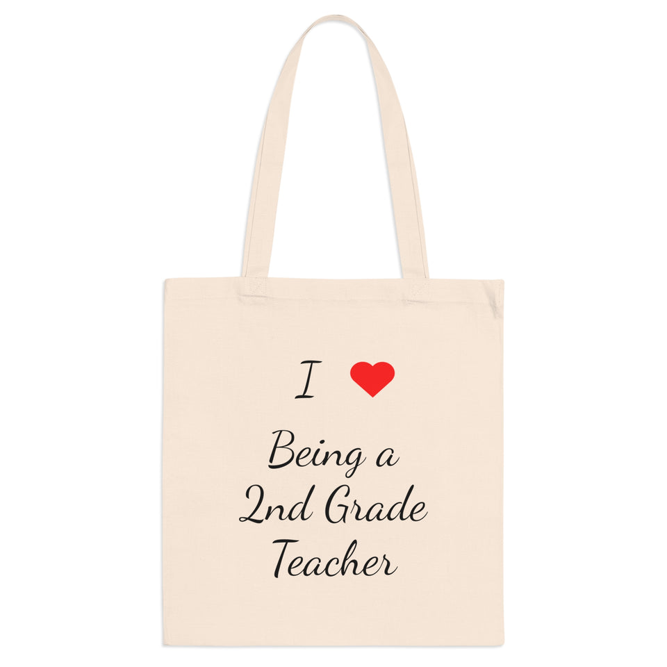 I Love Being A 2nd Grade Teacher Tote Bag