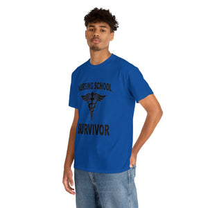 Nursing School Survivor Cotton Tee