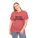 With God Unisex Heavy Cotton Tee