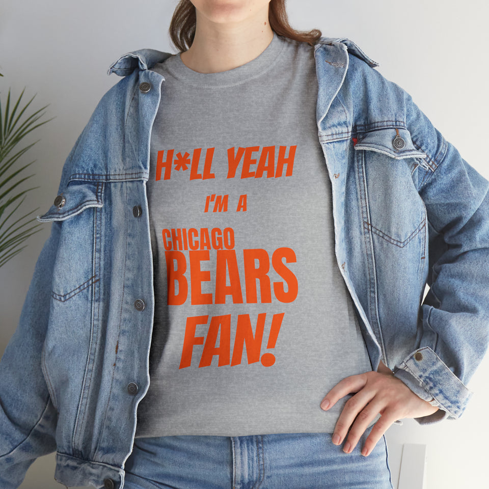 Chicago Bears Football Unisex Heavy Cotton Tee
