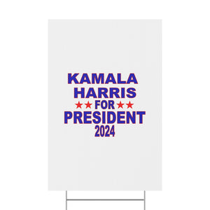 Kamala Harris for President Plastic Yard Sign