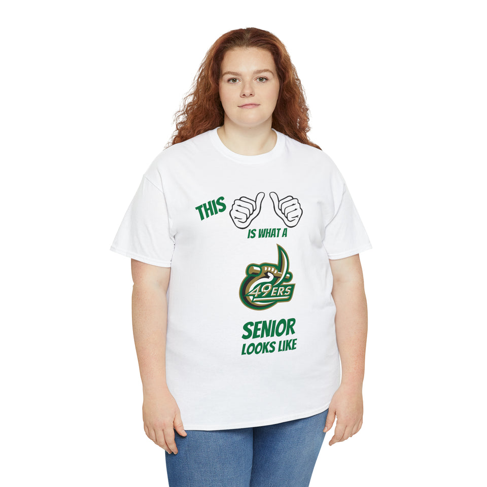 This Is What A UNCC Senior Looks Like Unisex Heavy Cotton Tee