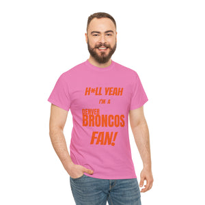 Denver Broncos Football Unisex Heavy Cotton Tee