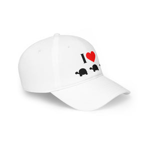 I Love Turtles Low Profile Baseball Cap