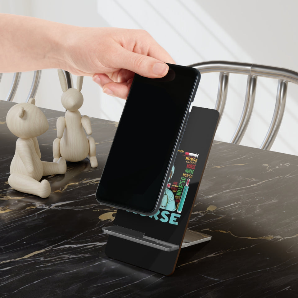 Black Nurse Mobile Display Stand