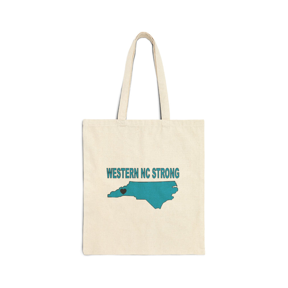 Western NC Strong Cotton Canvas Tote Bag