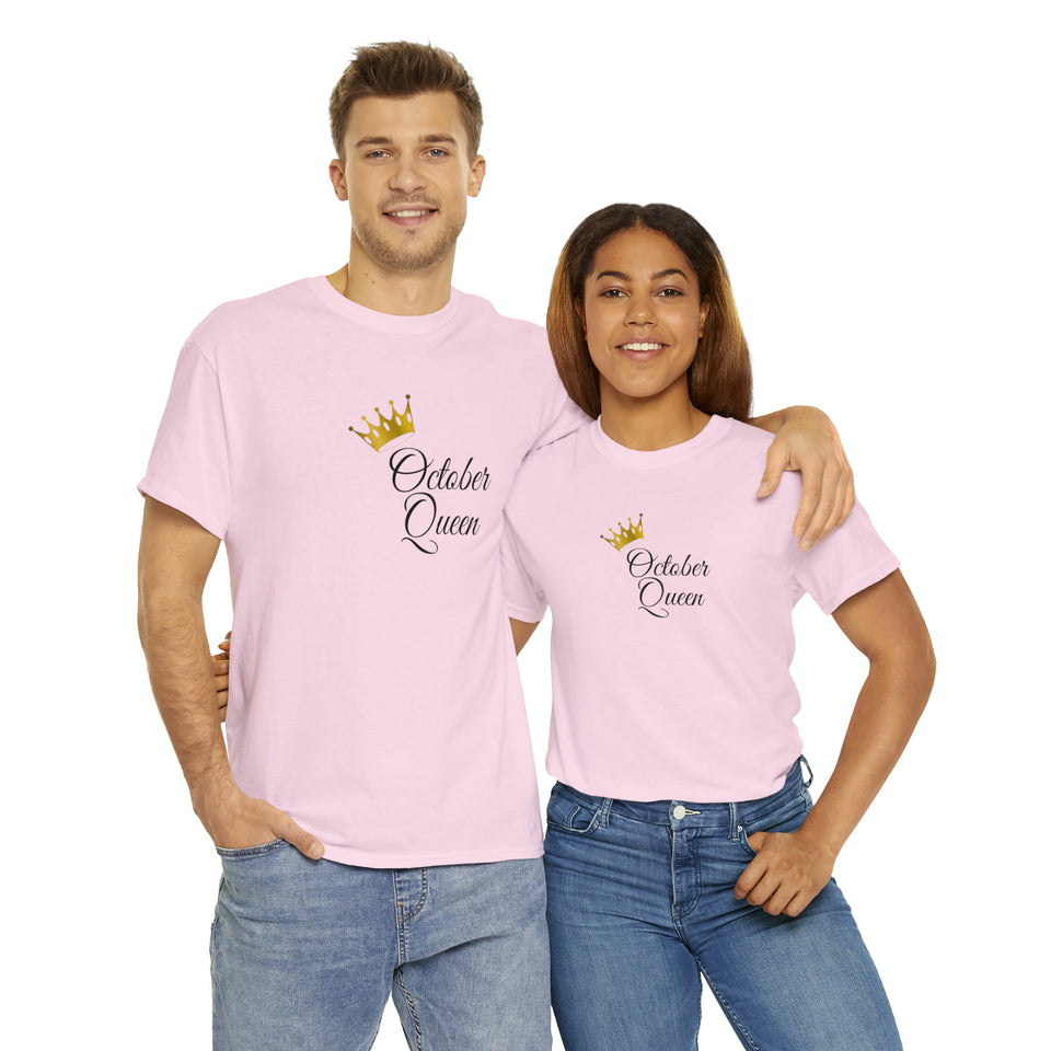 October Queen Unisex Heavy Cotton Tee