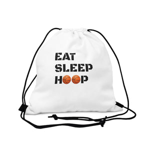 Eat Sleep Hoop Outdoor Drawstring Bag