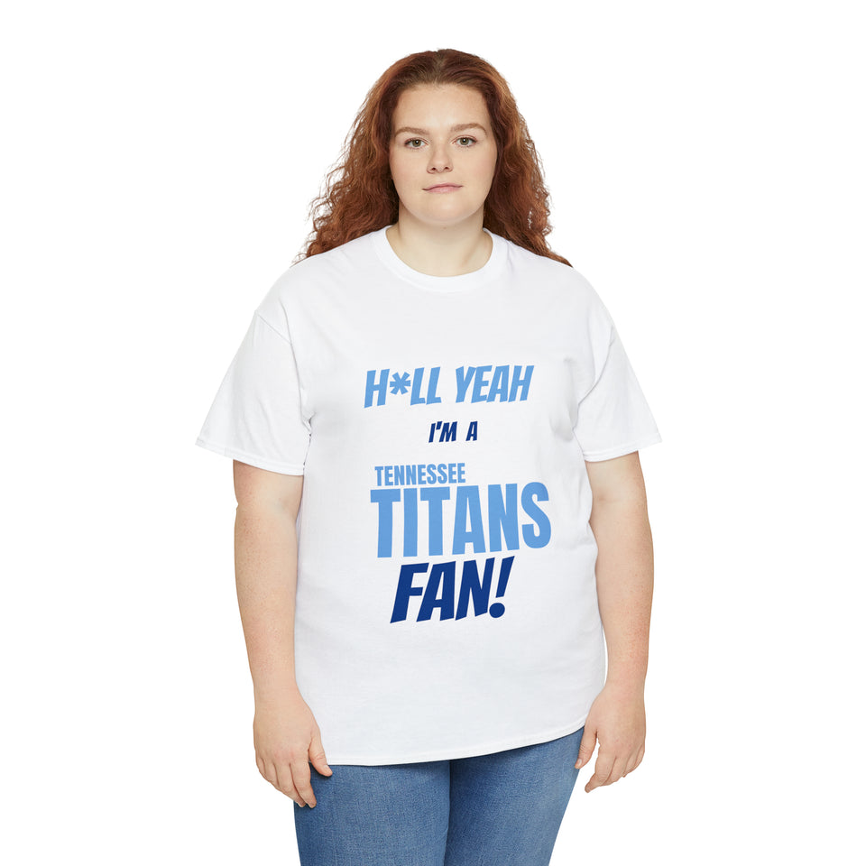 Tennessee Titans Football Unisex Heavy Cotton Tee