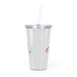 Love & Light Plastic Tumbler with Straw