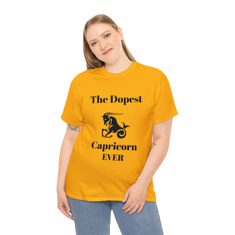 The Dopest Capricorn Ever Unisex Heavy Cotton Tee