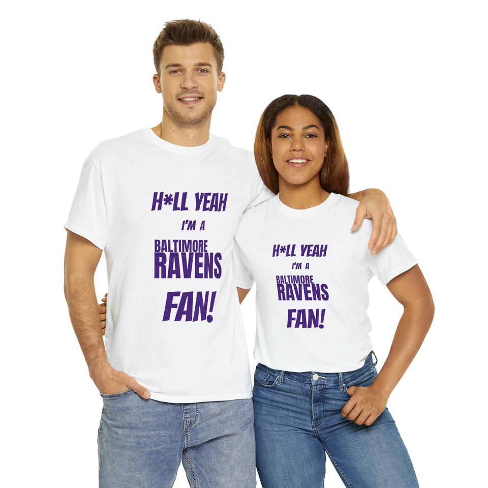 Baltimore Ravens Football Unisex Heavy Cotton Tee