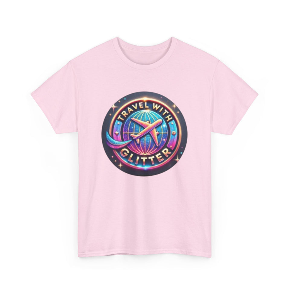 Travel With Glitter Unisex Heavy Cotton Tee