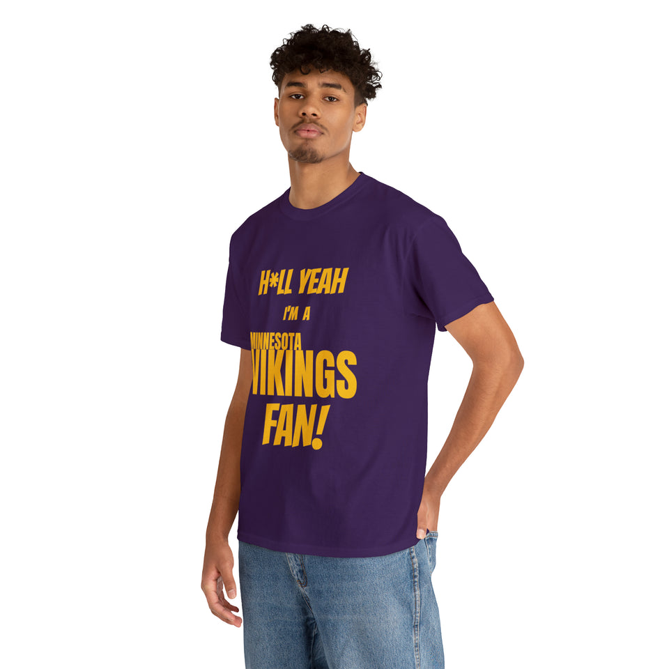 Minnesota Vikings Football Unisex Heavy Cotton Tee