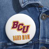 Bethune-Cookman Band Mom Custom Pin Buttons