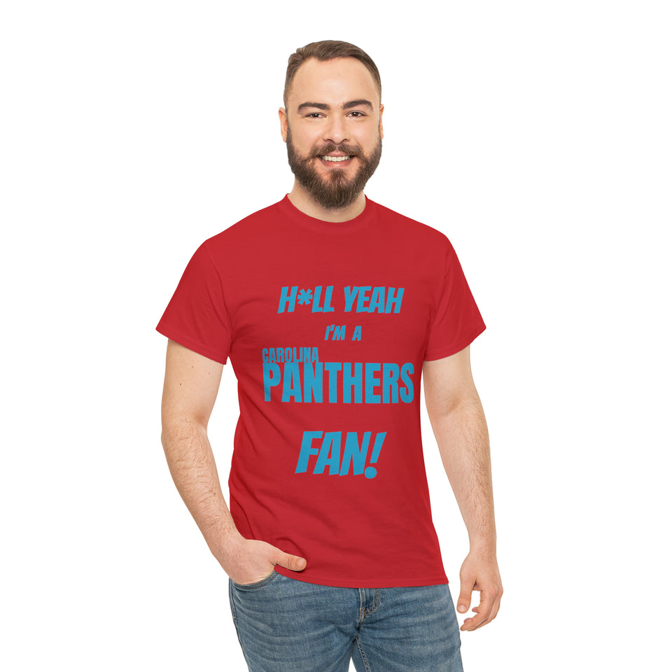 Carolina Panthers Football Unisex Heavy Cotton Tee