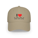 I Love Butterflies Low Profile Baseball Cap