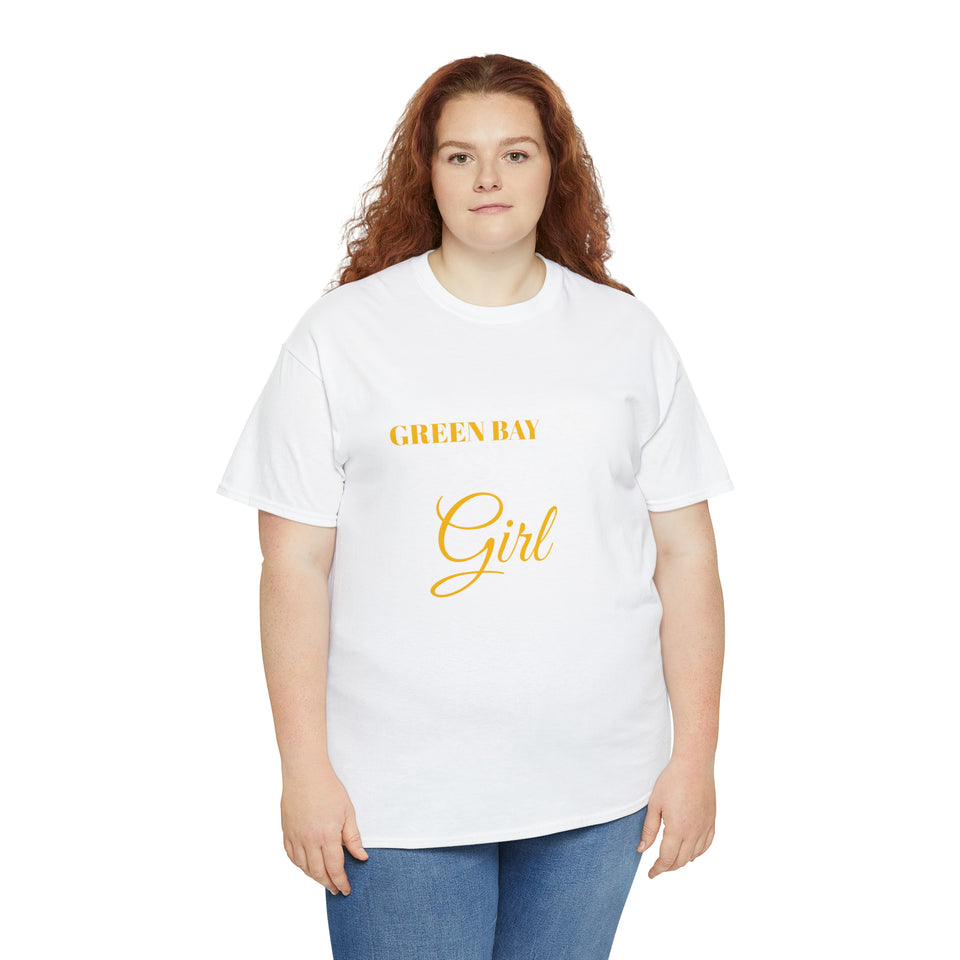 Green Bay Packers Girl Unisex Heavy Cotton Tee