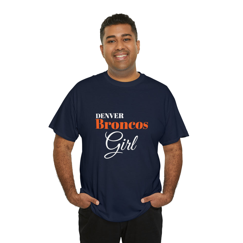 Denver Broncos Girl Unisex Heavy Cotton Tee