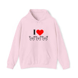 I Love Butterflies Unisex Heavy Blend™ Hooded Sweatshirt