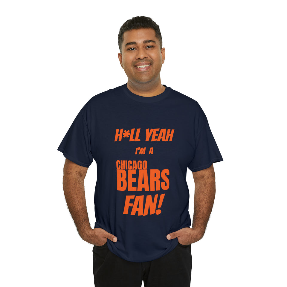 Chicago Bears Football Unisex Heavy Cotton Tee