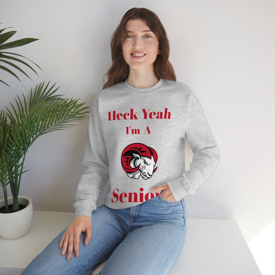 Heck Yeah I'm A WSSU Senior Unisex Heavy Blend™ Crewneck Sweatshirt