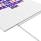 Kamala Harris for President Plastic Yard Sign