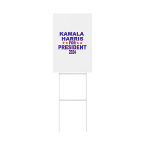 Kamala Harris for President Plastic Yard Sign